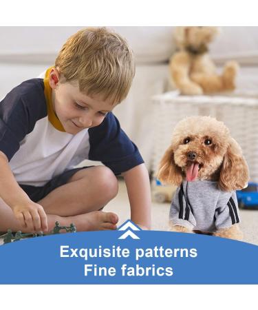 Cozy Cotton Dog Sweater for Small Dogs | Cute Warm Hoodies & Coats in Grey & Red - Perfect for Pets! - Buy Online on GoSupps.com
