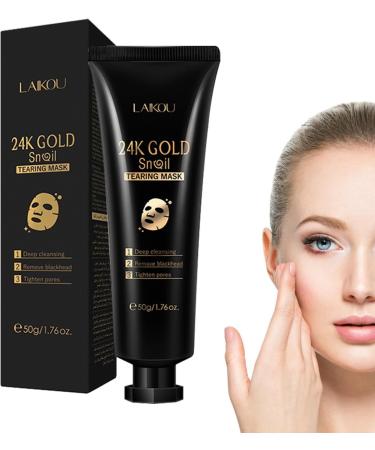 Peeloff Mask 50g Deep Cleansing Gold Snail Facial Pore Cleaner Oil Control Moisturizing Skin Care Moisturizing Facial Wash for Face Nose Large Pores Demaxiyad - Buy Online on GoSupps.com