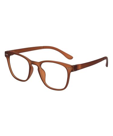 Blue Brown +1.50 Round Reading Glasses 1.5