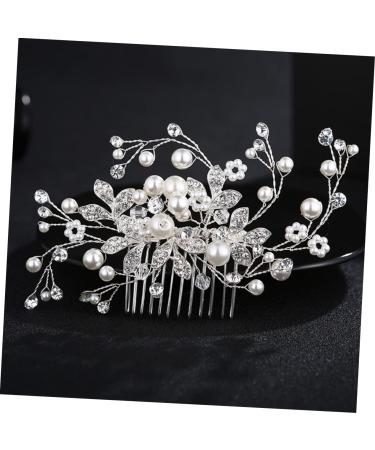 Housoutil Tiara Bridal Headdress Bridal Hair Comb Women Hairpin Wedding Headpiece Hair Dryer Rhinestones Bride - Buy Online on GoSupps.com