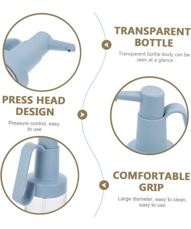 Ciieeo 4pcs Castor Silicone Container Oil Dispenser Bottle Kitchen Oil Bottle Glass Oil Storage Bottle Food Containers Olive Oil Dispenser Soda Glass Kitchen Supplies Multifunction 10.8X7.8X26.9CMx4pcs Bluex4pcs - Buy Online on GoSupps.com