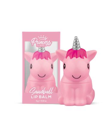 RENEE Princess Snowball Lip Balm, Pink, 0.10 oz, Shea Butter and Vitamin E Enriched