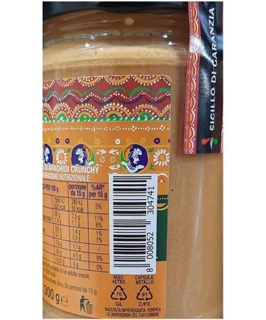 Dolgam I Siciliani Burro di Arachidi Crunchy Peanut Butter Crispy Sicilian Specialities 300 g Glass Jar Tartant Crispy Peanut Butter Gluten Free - Buy Online on GoSupps.com