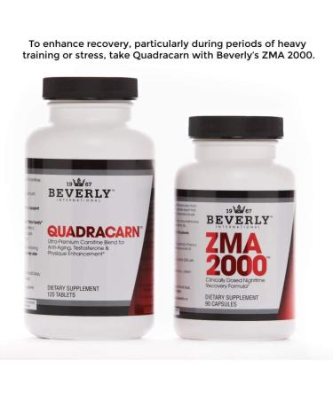 Beverly International Quadracarn 4X-Potency Lab Tested Ultra-Premium Carnitine Blend for Fat Loss Muscle Definition Metabolism Mood Energy Boost Anti-Aging Brain Function. 120 Tablets. - Buy Online on GoSupps.com