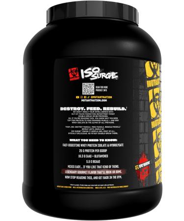 Mutant Hardcore ISO Whey Protein Isolate Powder Acts Fast to Help Recover Build Muscle Bulk and Strength 5 lb - Triple Chocolate Triple Chocolate 5 Pound (Pack of 1) - Buy Online on GoSupps.com