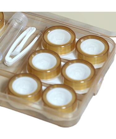 Harayaa 4x Travel Case for 6 Pairs of Contact Lenses - Leak-Proof Silicone Seals Compact & Stylish for Women - Ideal for International Travel - Buy Online on GoSupps.com