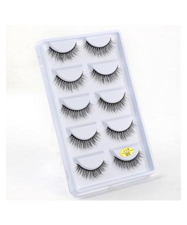 UAMOU 10/50/100 Boxes Mink Eyelashes Fluffy 3D Mink Lashes Makeup Natural Long Volume False Eyelashes Bulk Faux Cils Custom Cheerfully (Color : 5 Pairs X17 Size : 10 Boxes)