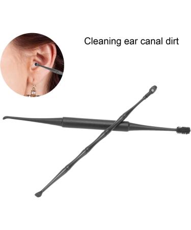 Gerbie Ear Cleaner Set - Spring Tool & Ear Pick for Effective Earwax Removal (Black) | International Shipping Available - Buy Online on GoSupps.com