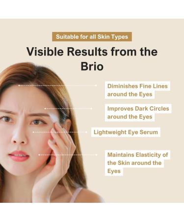 Brio Peptide Eye Serum - Revitalize & Hydrate Your Eyes | International Shipping Available - Buy Online on GoSupps.com