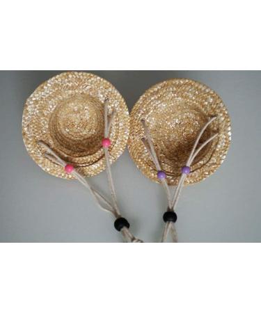 Shop U-M Pet Dog & Cat Straw Hat | Durable Bauer Style Costume | 14cm x 14cm - Buy Online on GoSupps.com
