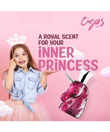 Oo.ps Women Eau De Toilette - Princess 50Ml: Enchanting Freesia Jasmine Rose White Musk Peach & Caramel In Unique Unicorn Glass Bottle-Ideal Gift For Girls Captivating Citrus & Fruity Fragrance - Buy Online on GoSupps.com