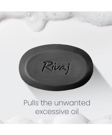Rivaj Charcoal Soap 100g. With activated charcoal that pulls the unwanted excessive oil & removes dirt within your pores leaving your skin fresh smooth and oil free. - Buy Online on GoSupps.com