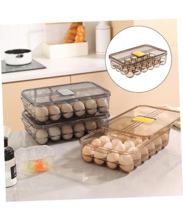 Hohopeti Box Egg Carton to go Food containers with lids Egg Dispenser Egg Tray Carrier Household re-usable - Buy Online on GoSupps.com