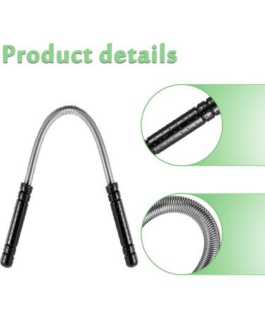 2-Piece Black Facial Hair Remover Set - Manual Epilator Tools for Quick and Easy Hair Removal - Buy Online on GoSupps.com