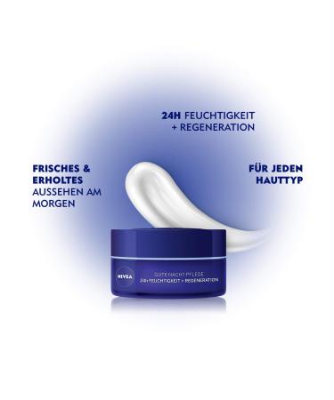 Nivea Good Night Care 24h Moisture & Regeneration Cream 50ml - Night Cream with Vitamin E & Lotus Extract for Overnight Skin Revitalization - Old Version - Buy Online on GoSupps.com