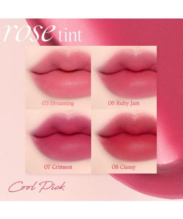 Dasique Cream de Rose Tint (06 Ruby Jam) | Velvet Matte Lip Stain with Rose Water | Vegan & Cruelty-Free - Buy Online on GoSupps.com