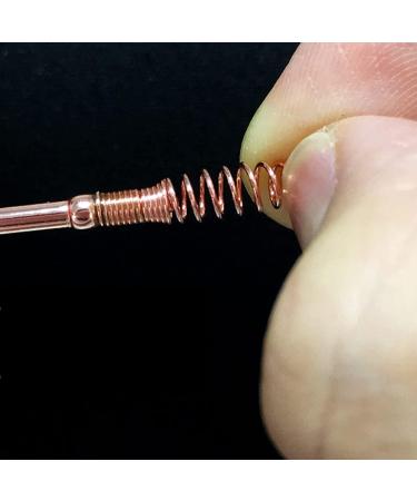 2 pcs Stainless Steel Spiral Earwax Removal Tool Set - Rose Gold | Ear Cleaning Kit for Gentle & Efficient Ear Wax Removal - Buy Online on GoSupps.com