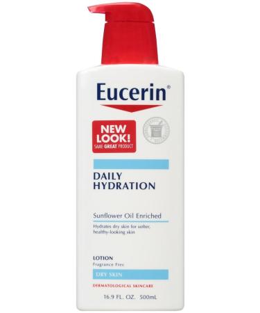 Eucerin Daily Hydration Moisturizing Lotion Fragrance Free 16.9 oz