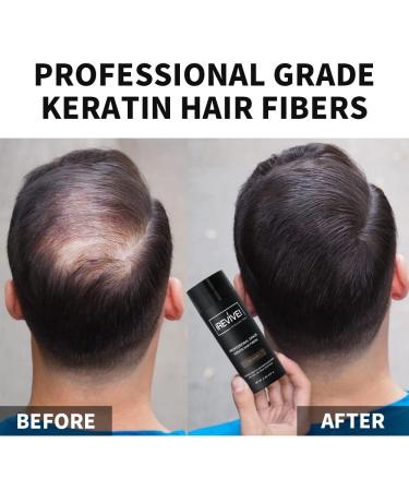 iRevive! Keratin Hair Fibers - Instantly Add Volume & Texture, Lasts 24 Hours - 27.5g (Black) - For Men & Women - Buy Online on GoSupps.com