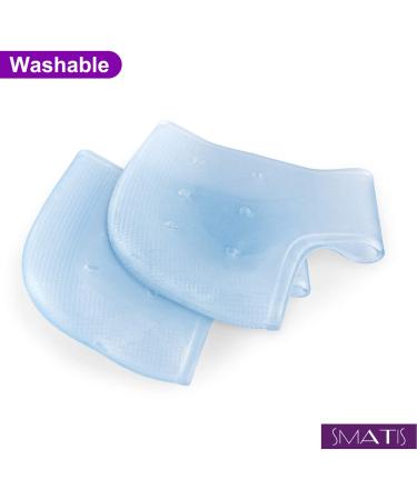 Smati Heel Cups - 2PCS Gel Heel Cushion for Plantar Fasciitis & Achilles Tendonitis Pain Relief - Buy Online on GoSupps.com