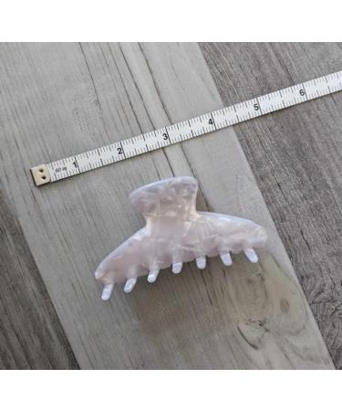 White Marble Claw Clip for Thick/Thin Hair - Stylish & Strong Jumbo Clip for Women/Girls - Buy Online on GoSupps.com