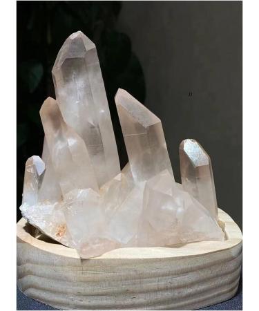 Stone Crafts 1pc Natural White Crystal Cluster Stone geomantic furnishings degaussing Transfer Home furnishings Town Wealth Crystal Cluster (Size : 1600-1700g) - Buy Online on GoSupps.com