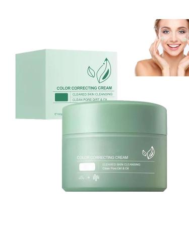 Color Correcting Treatment Cream Green Color Corrector Soothing Face Cream Dark Spot Corrector Moisturizing Green Corrector for All Skin Types