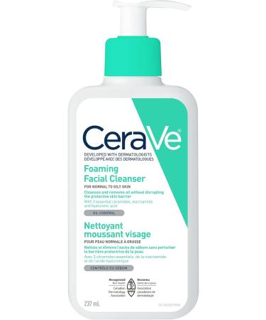 CeraVe FOAMING Face Cleanser Gentle Face Wash with Hyaluronic Acid Niacinamide Ceramides & Moisturizing Cream Travel Size Daily Face and Body Moisturizer for Normal to Dry Skin Face Cleanser + SKIN_MOISTURIZER 360600053475 237 ml (Pack of 1) - Buy Online on GoSupps.com