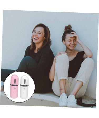 Mipcase 2pcs Moisturizing Sprayer Mini Humidifier Face Spa Steamer Handy Moisturizing Mist Sprayer - Buy Online on GoSupps.com