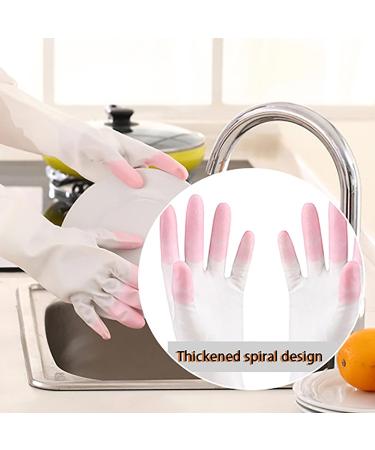 KKRAUS 3 Pairs Long Cuff Cleaning Gloves Household Dishwashing Gloves Reusable Kitchen Rubber Gloves Non-Slip Washing Up Gloves (Color : Green Size : A) - Buy Online on GoSupps.com