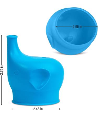 Silicone Sippy Cup Lids - Spill & Leak Proof Soft Spout for Babies, Toddlers, and Kids - Multicolor - Fits Cups 2.17-2.96 in Diameter - Buy Online on GoSupps.com