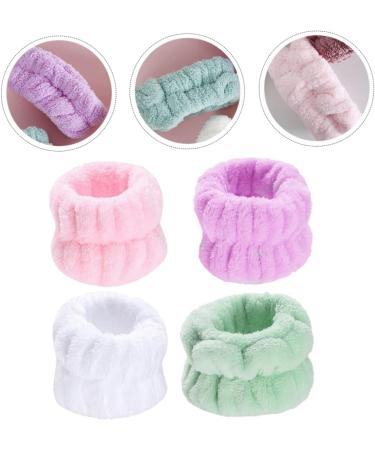 LALAFINA 4paires Bracelets De Lavage Du Visage Souples Pour Femmes De Bracelets Spa Respirants Et Absorbants - Buy Online on GoSupps.com