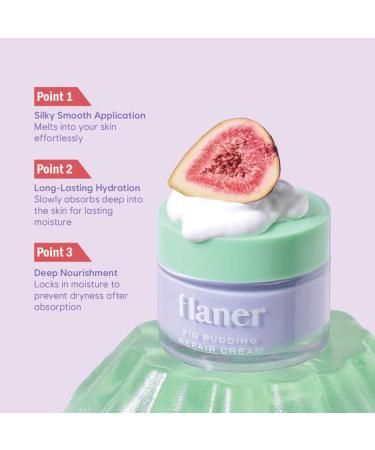 Fig Pudding Barrier Repair Cream 11x Hyaluronic Acid Moisturizer Cream Barrier Care Ceramide Hydration and Barrier Strengthening Vegan Korean Skincare Dry & Sensitive Skin 1.69 fl.oz - Buy Online on GoSupps.com