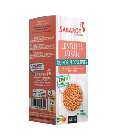 Sabarot Sabarot - Coral lenses zero pesticide residue - Case 450g