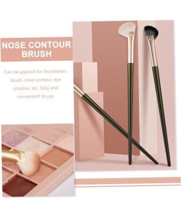 WOONEKY 4pcs Nose Shadow Brush Angled Contour Brush Flat Concealer Brush Angled Eyebrow Artificial Fiber - Buy Online on GoSupps.com