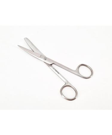 14 cm Stainless Steel Curved Scissors - Pointed & Blunt Variants for Precision Cutting | International Shipping Available - Buy Online on GoSupps.com