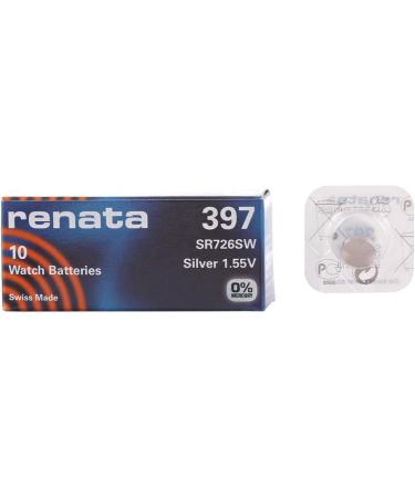 Buy Renata 397 Watch Battery (SR726SW) - Long-Lasting Power for Your Timepieces | International Shipping Available - Buy Online on GoSupps.com