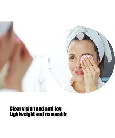 Fogless Round Shower Mirror - Shatterproof & Portable Bathroom Shaving Mirror - Buy Online on GoSupps.com