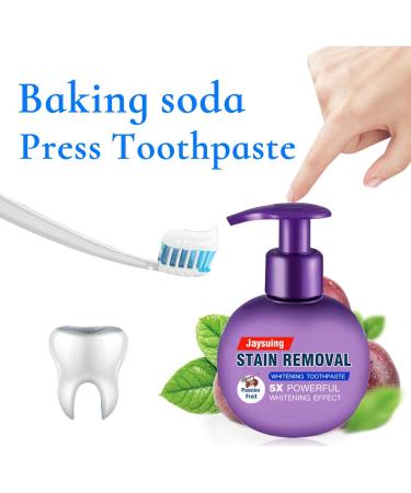 Buy Baking Soda Passion Fruit Whitening Toothpaste | Intensive Stain Removal & Gum Care | Fast International Shipping - Buy Online on GoSupps.com