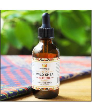 Wild Shea Nut Oil | 100% Pure West African Moisturizer for Hair Body & Face | Small Batch 2 Fl Oz | Natural Nourishing Oil - Buy Online on GoSupps.com