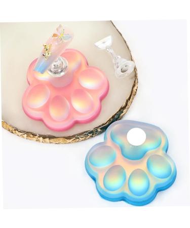 Ipetboom 4 Sets exercise rack nail stand nail polish manicure Symphony nail tips practice holders resin with base base nail holder nail art stand portable bracket Accessories - Buy Online on GoSupps.com