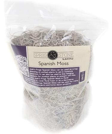 Josh's Frogs Sprig & Stone Spanish Moss - 1 Quart | Natural Terrarium Decor - Buy Online on GoSupps.com