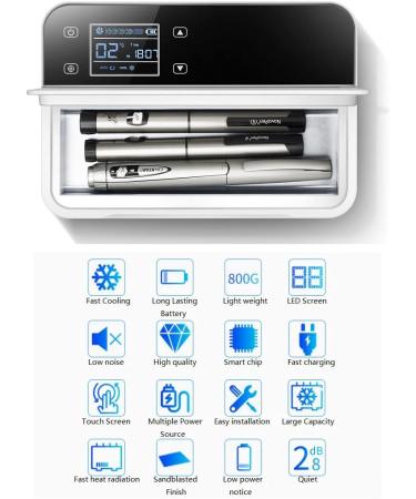 Insulin Cooling Travel Box - USB Rechargeable Refrigerator for Drugs - Touch Screen LED - Home, Car & Office Storage - Buy Online on GoSupps.com