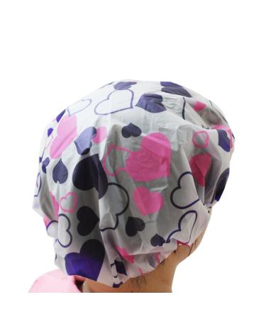 LJY 13-Piece Shower Cap Set - Waterproof Plastic Hair Caps for Women - Perfect for Bathing, Salons, and Spa - Buy Online on GoSupps.com