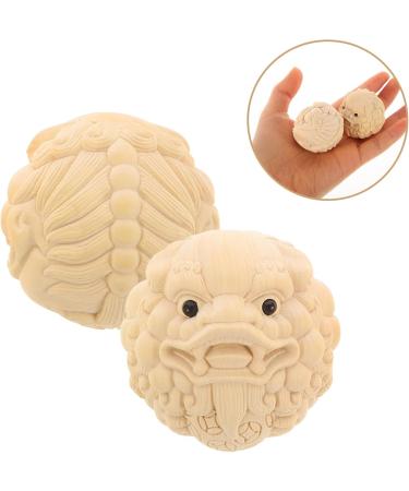 Vanzack Feng Shui Pi Yao Statue - Hand-Carved Zodiac Wealth Figures | 2-Piece Baoding Ball Decor for Home & Money Attraction - Buy Online on GoSupps.com