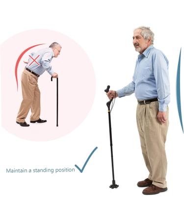 Elderly folding walking cane walking crutches for walking for The old man helps walk to climb hikes rods of bo - Buy Online on GoSupps.com