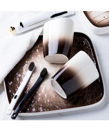 POCHY 6-Piece Light Grey Toiletries Set | Stylish Bathroom Accessories & Toothbrush Mug Cup | International Shipping Available - Buy Online on GoSupps.com