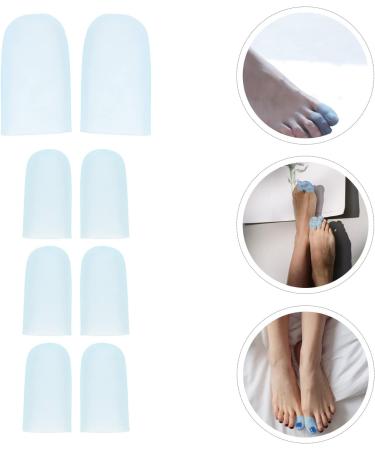 8 Pairs of Silicone Toe Spreaders for Calluses and Corns - Breathable and Stretchy Toe Sleeves for Pain Relief - 5.6x2cm - Buy Online on GoSupps.com