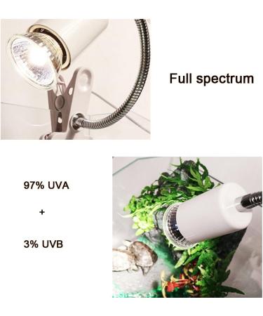 Newfun Turtle Heat Lamp 4PC E27 25W Dimmable 220V UVA UVB Full Spectrum for Reptiles & Amphibians - Buy Online on GoSupps.com