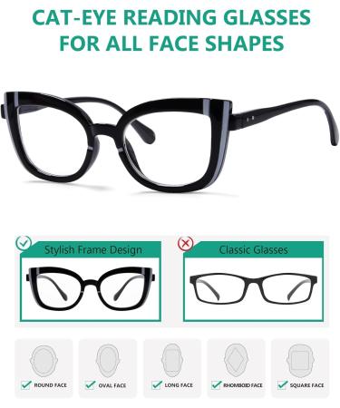 Eyekepper Cat Eye Reading Glasses for Women - Oversized Fashion Eyewear | International Shipping Available - Buy Online on GoSupps.com